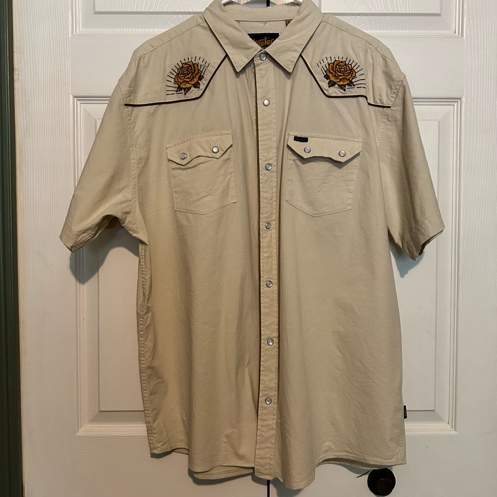 XL HOWLER BROS x ACL FEST YELLOW ROSE COLLECTION SNAPSHIRT